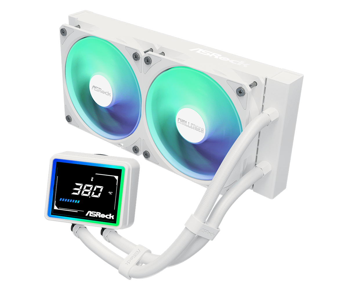 ASRock Challenger White 240 Digital AIO-vandkøling - hvid