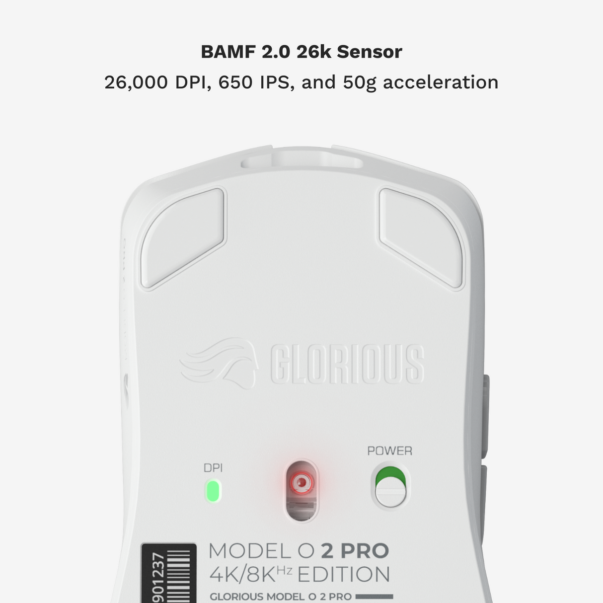 Glorious Model O 2 PRO Wireless - 4K/8K Polling - White Glorious