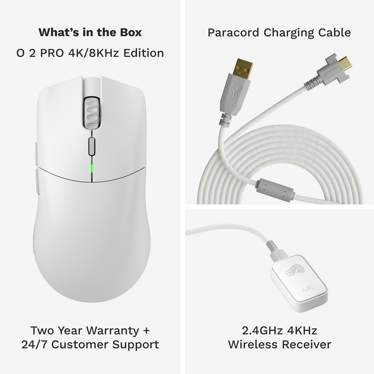 Glorious Model O 2 PRO Wireless - 4K/8K Polling - White Glorious