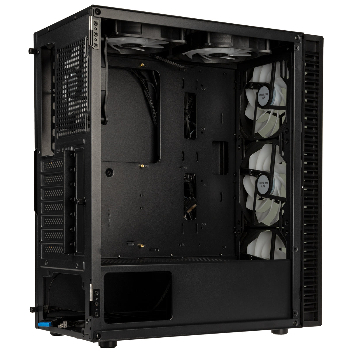Kolink Observatory HF Glass ARGB Midi-Tower-chassi – Svart