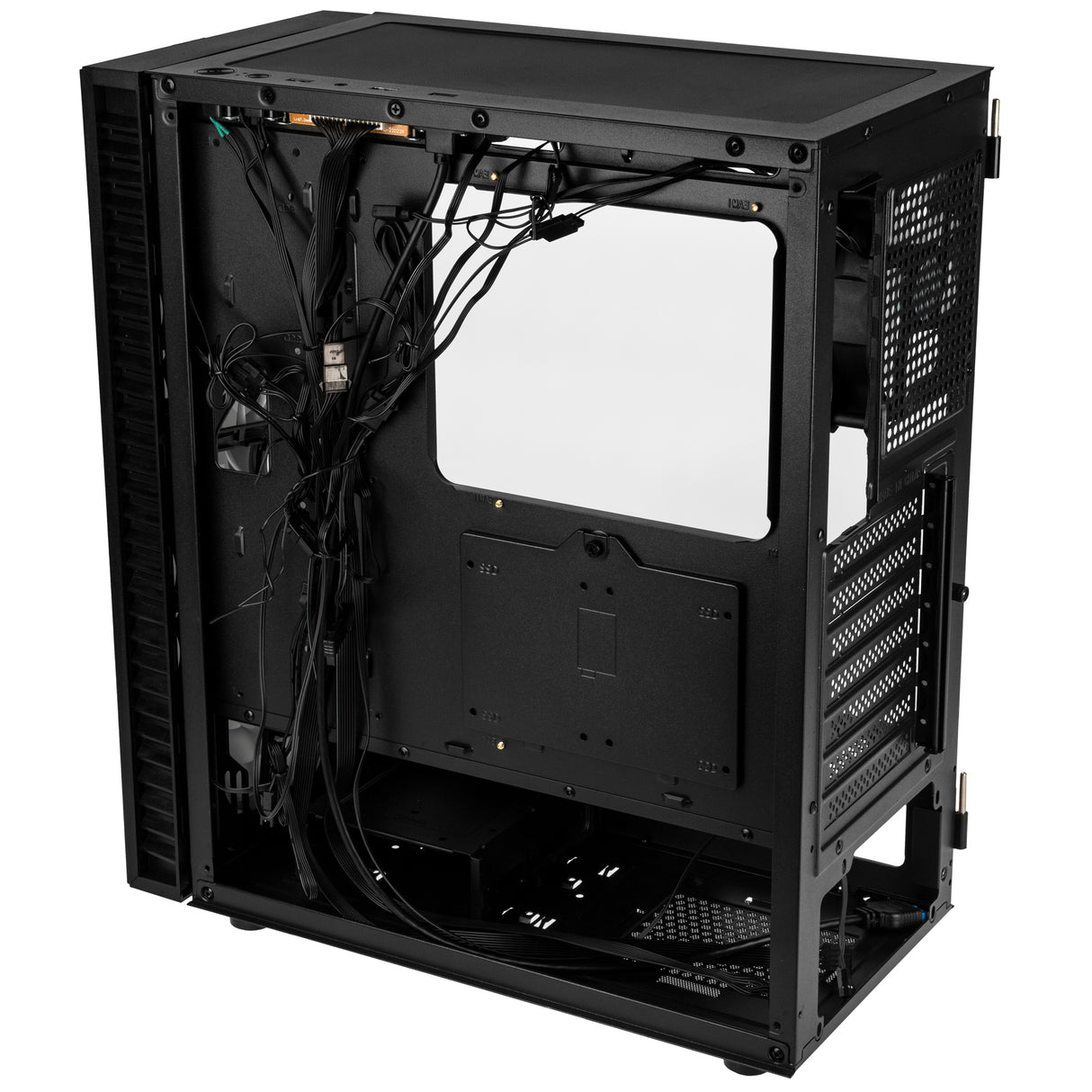 Kolink Observatory HF Glass ARGB Midi-Tower-chassi – Svart