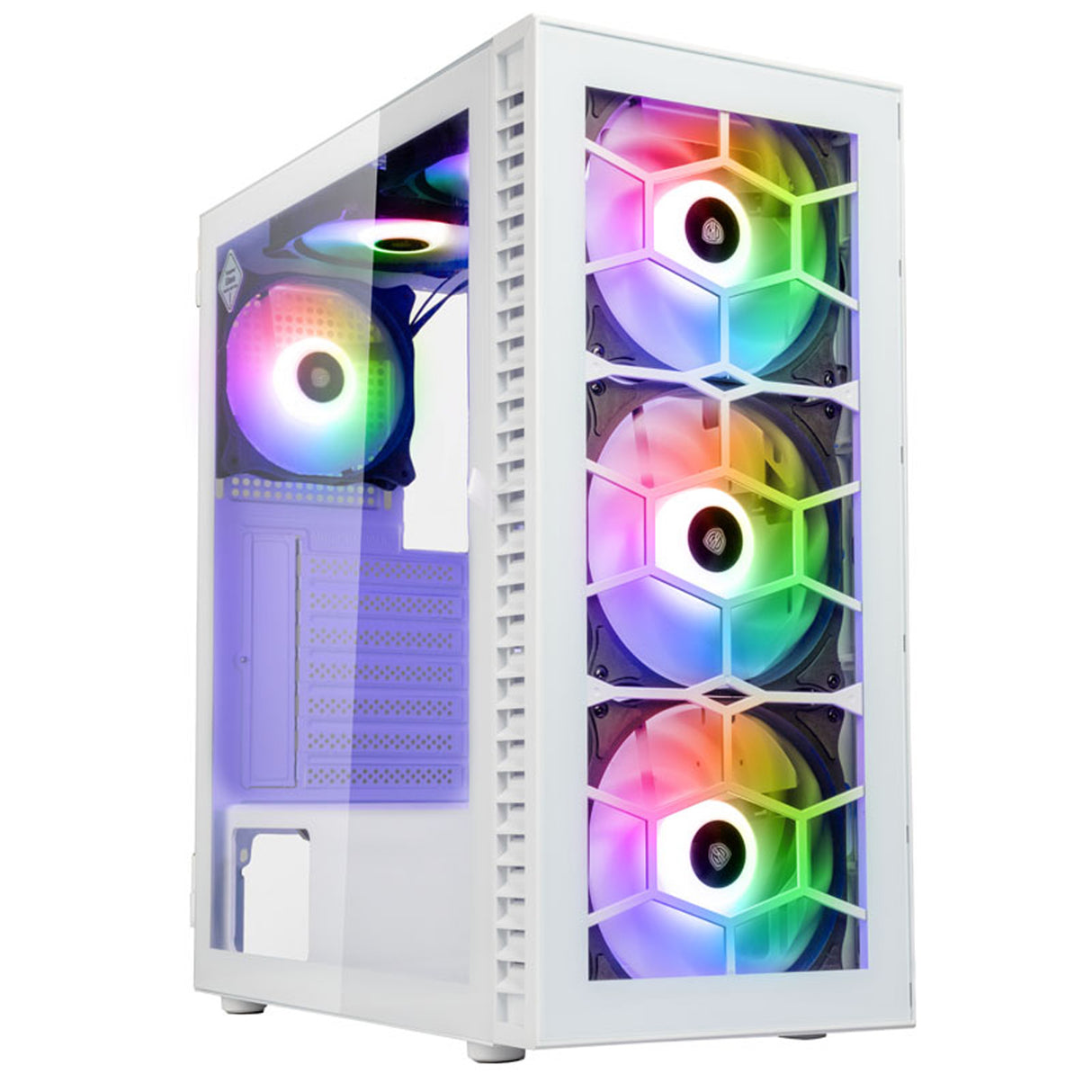 Kolink Observatory HF Glass ARGB Midi-Tower-chassi - Vit