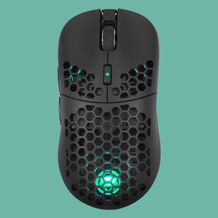 Gamiac PX71 Mus Sort Trødløs