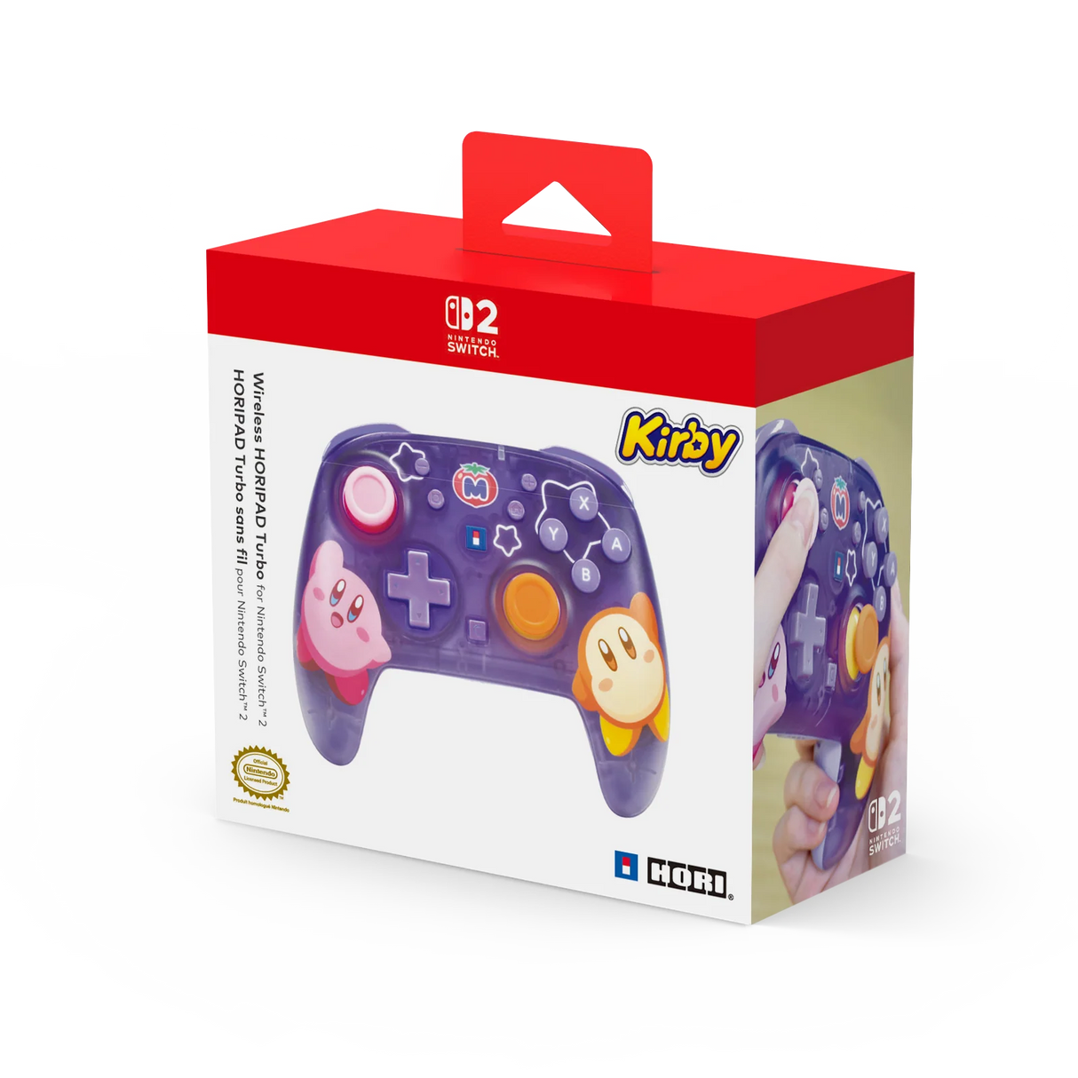 HORI - Wireless HORIPAD Turbo for Nintendo Switch 2 (Kirby and Waddle Dee) - Purple