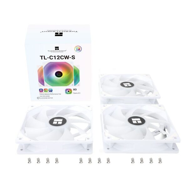 Thermalright TL-C12CW-S ARGB White 3 Pack - 120mm fan