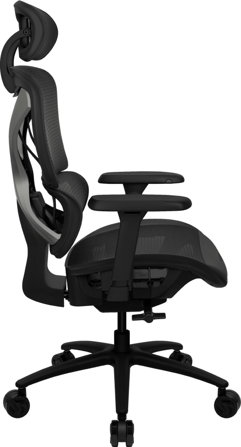 ThunderX3 YTC Mesh Black - Sync5, 125 kg max, 2D armstöd, klass 4 gaslyft