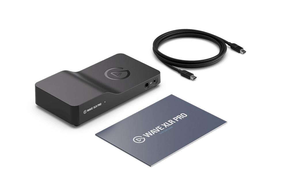 Elgato Wave XLR Pro – USB-lydkort med to XLR-indgange – medfølgende dele