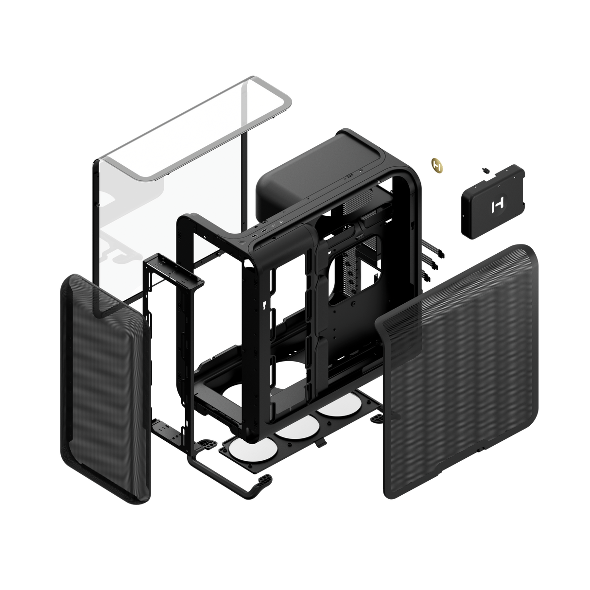 HYTE X50 Midi-Tower – Mesh Pitch Black