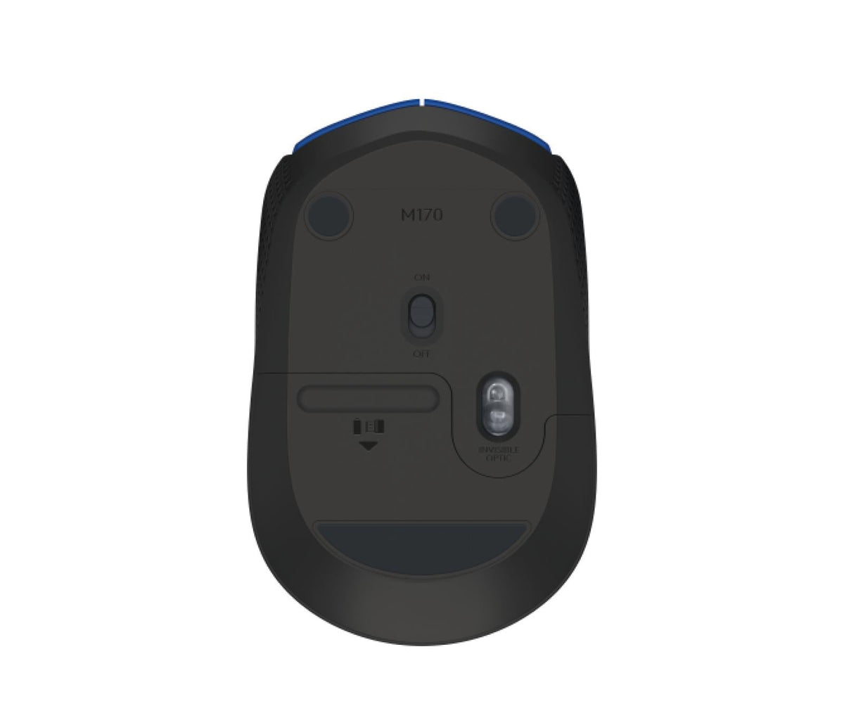 Logitech - M171 RF Wireless Optical 1000DPI Ambidextrous Black Logitech