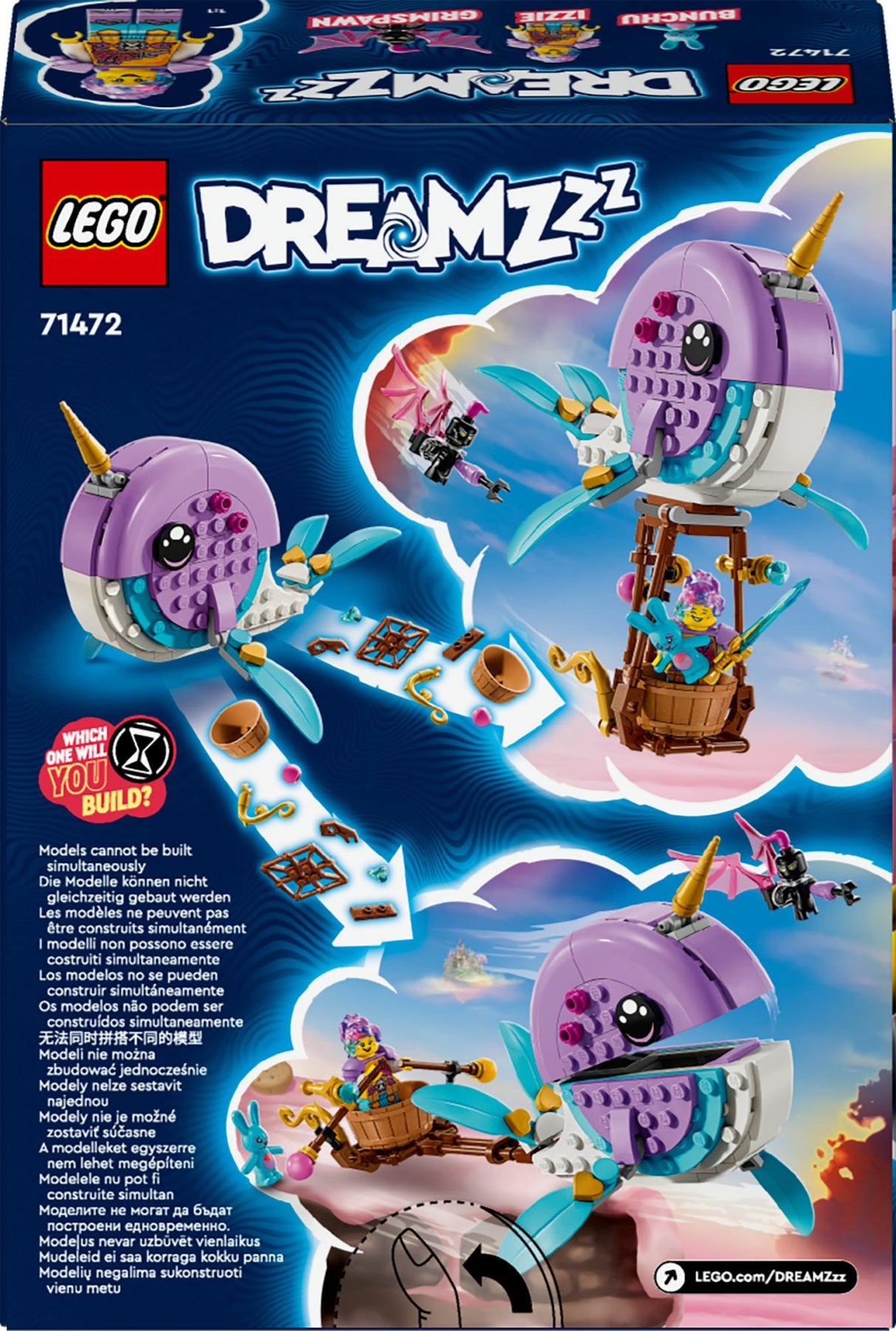 LEGO 71472 DreamZzz Izzie's Narwhal Hot Air Balloon LEGO