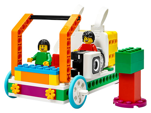 LEGO Education 45345 – SPIKE Essential – byggeeksempel med køretøj og farvesensor