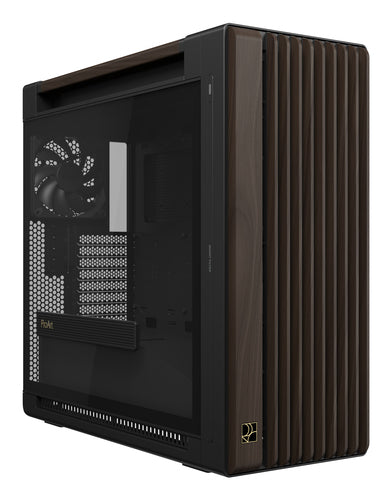 ASUS ProArt PA602 Wood Edition Modern Black - Tempered Glass Panel – set skråt forfra
