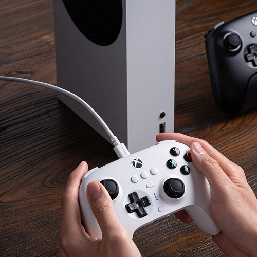 8BitDo Ultimate 3-mode Controller Xbox/PC Hvid – Kablet Xbox-brug, konsol medfølger ikke