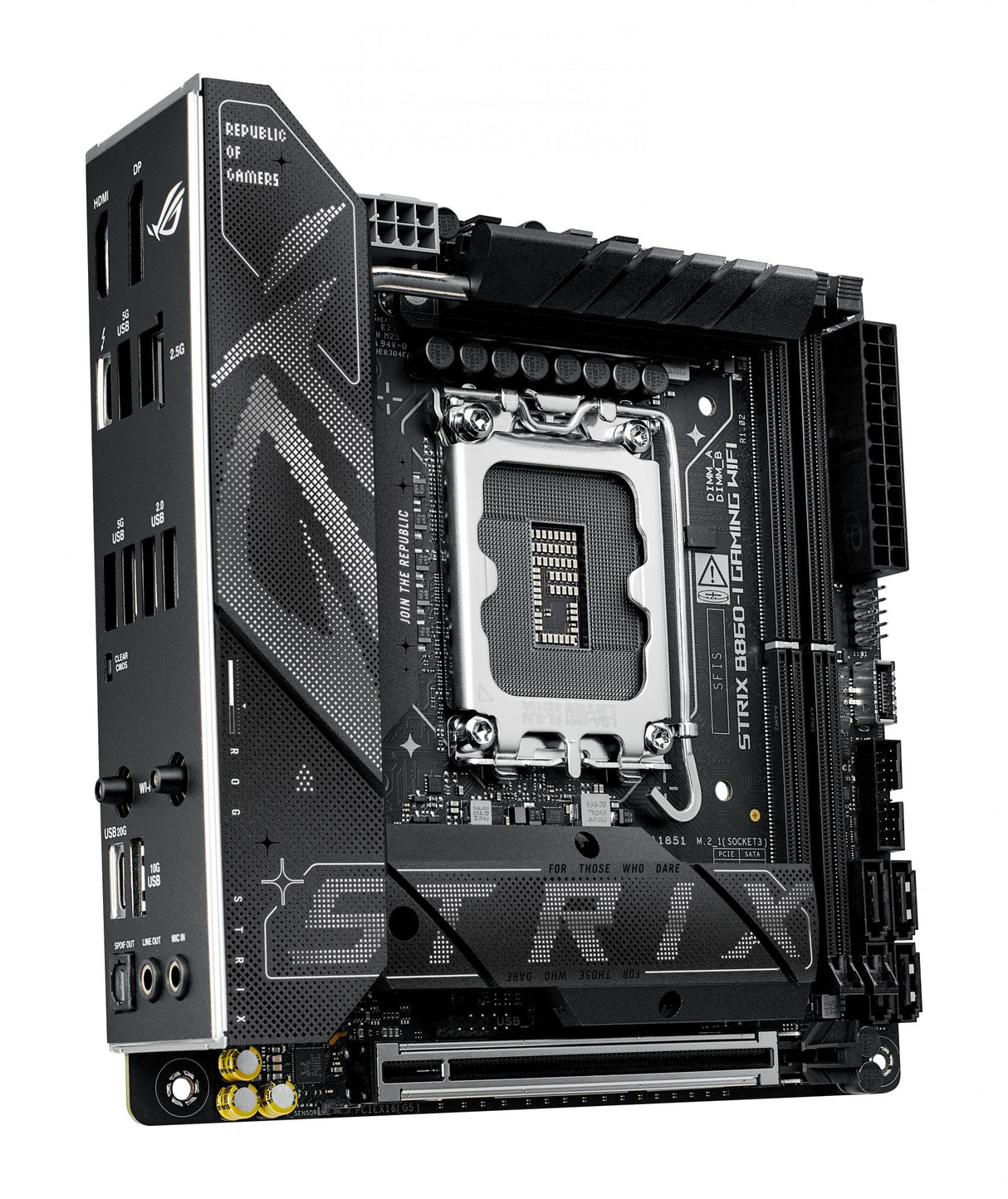 ASUS ROG STRIX B860-I GAMING WIFI (mITX, B860, LGA 1851, DDR5) ASUS