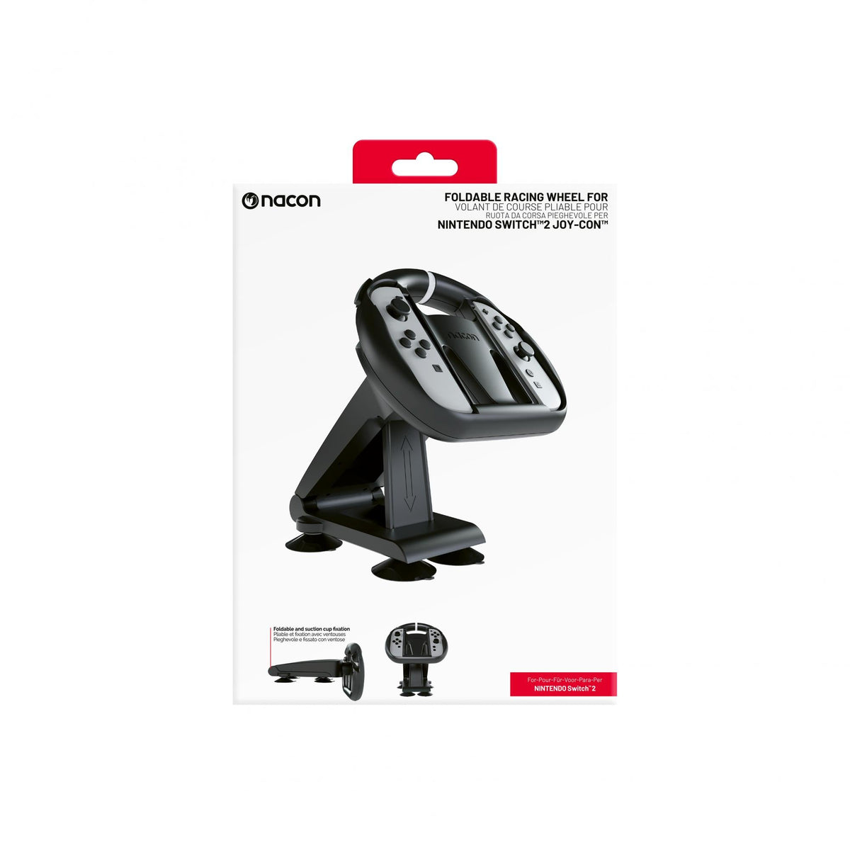 Nacon - Foldable Steering Wheel for Nintendo Switch II Nacon