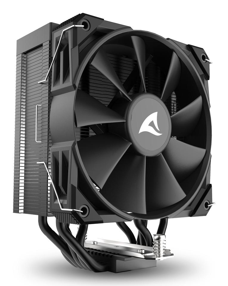Sharkoon A50 Black 230W TDP 5-Heatpipe 120mm PWM FDB CPU Air Cooler Sharkoon