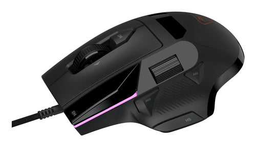 Turtle Beach Command MC3 – kablet gamingmus, sort – Sideknapper og scrollfunktion