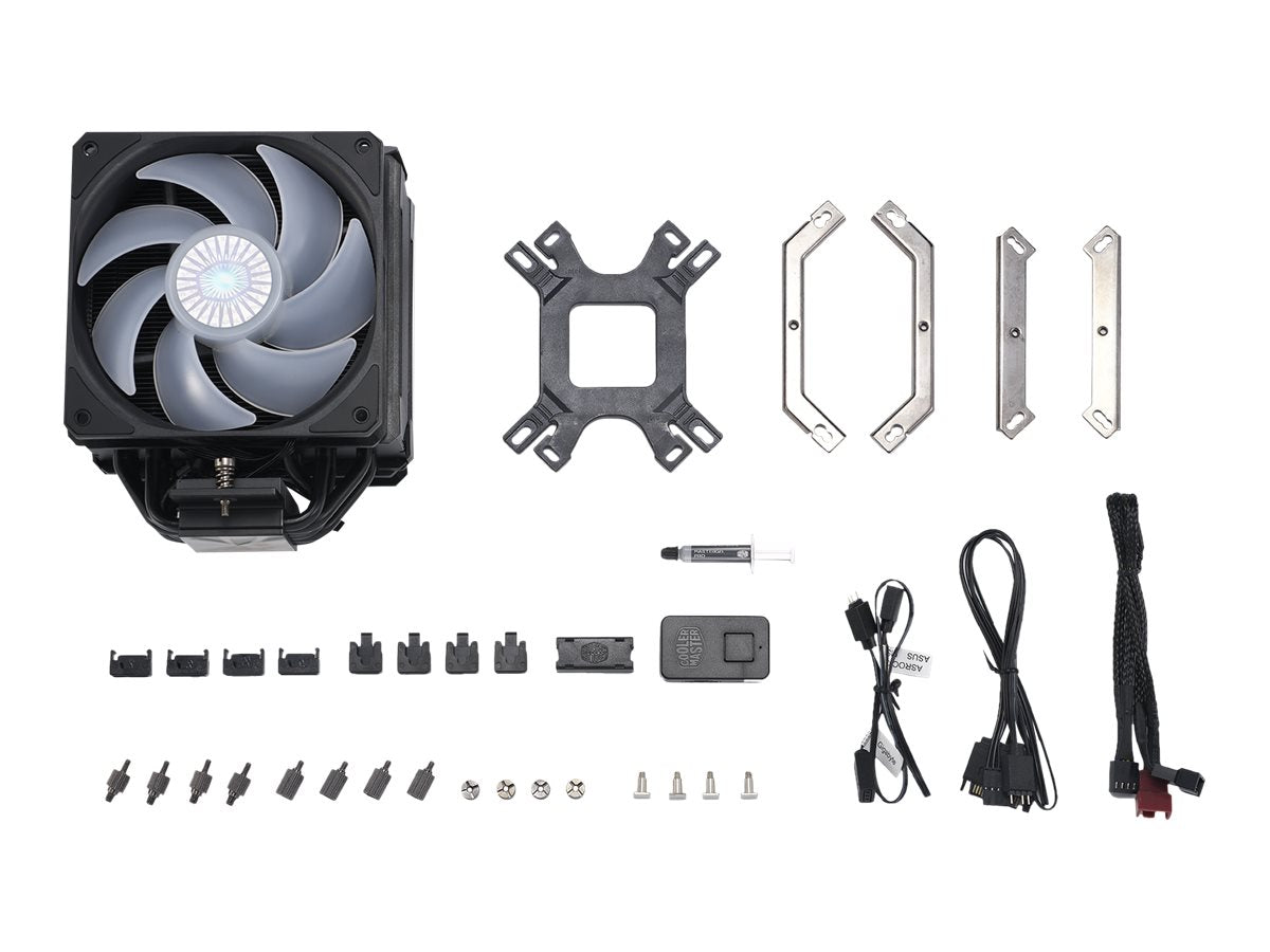 Cooler Master MasterAir MA612 STEALTH ARGB Processorkylare 1-pack Svart 120 mm