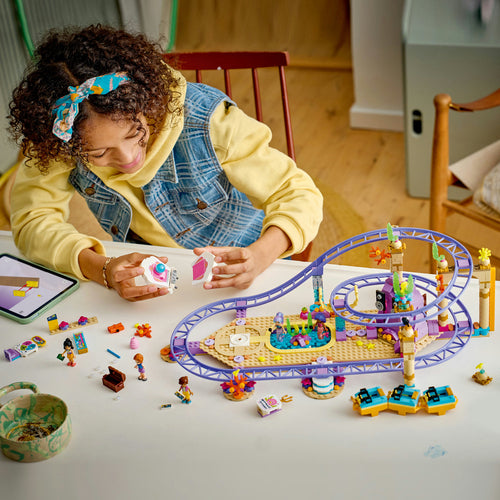 LEGO Friends 42703 – Havfrue-rutsjebane – barn samler tilbehør med løse klodser og tablet