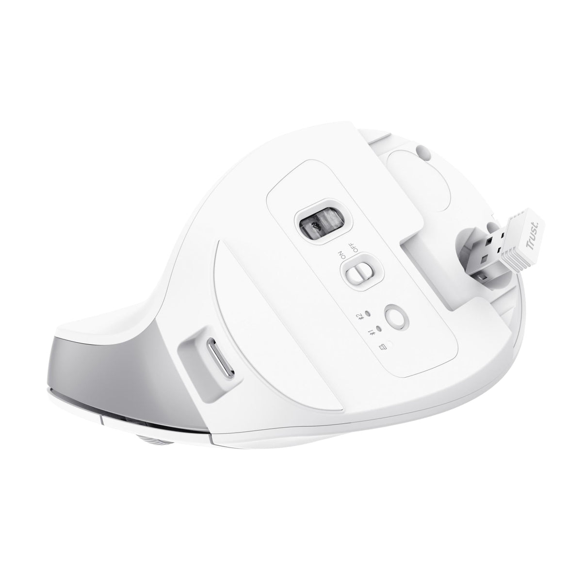 TRUST BAYO+ ERGONOMIC WIRELESS MOUSE - WHITE TRUST