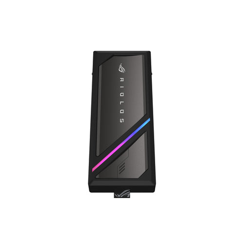 ASUS ROG Strix Aiolos – kabinet set forfra i lodret stilling