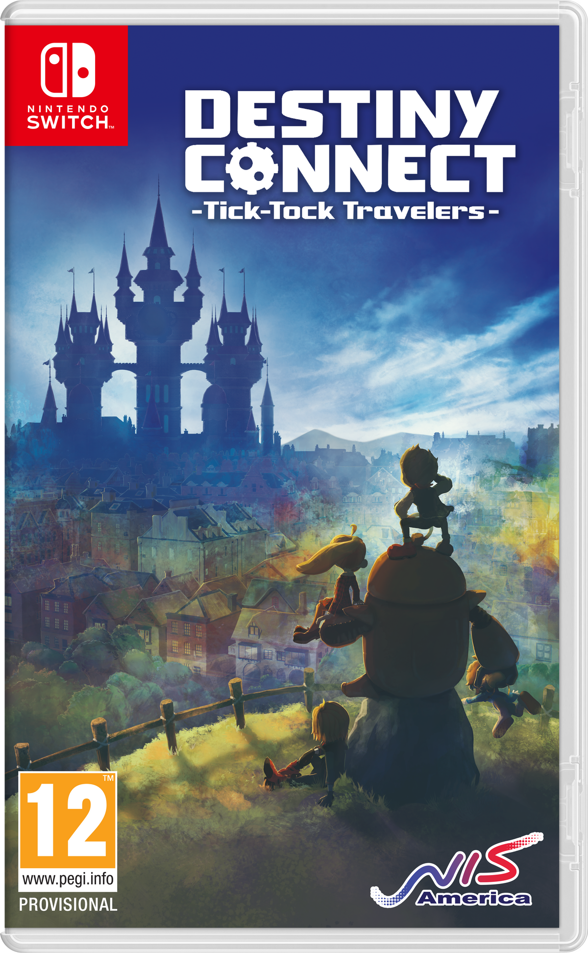 Destiny Connect: Tick-Tock Travelers – omslag til Nintendo Switch