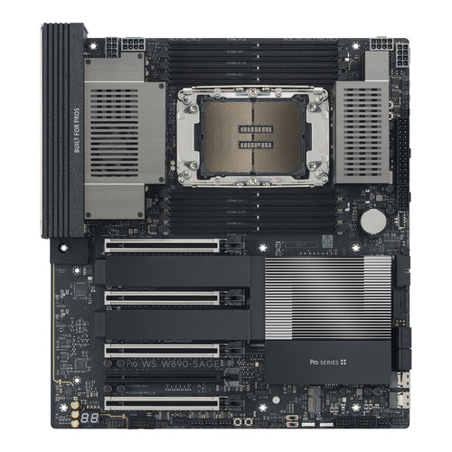 ASUS Pro WS W890-SAGE – bundkort set ovenfra