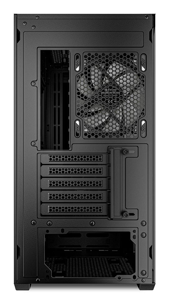 Sharkoon MK2 RGB Black Mesh Front Tempered Glass 4x 120mm ARGB PWM Fans USB-C BTF Micro-ATX Gaming PC Case Sharkoon