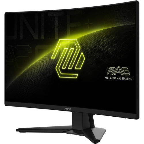MSI MAG 242C – 23,6″ gamingskærm, 1920 × 1080, 180 Hz – forside set skråt fra højre