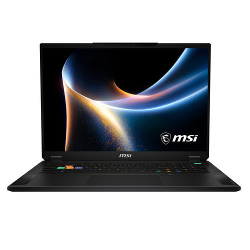 MSI Stealth 18 HX A2WI-203FRYNN – skærm og tastatur set forfra