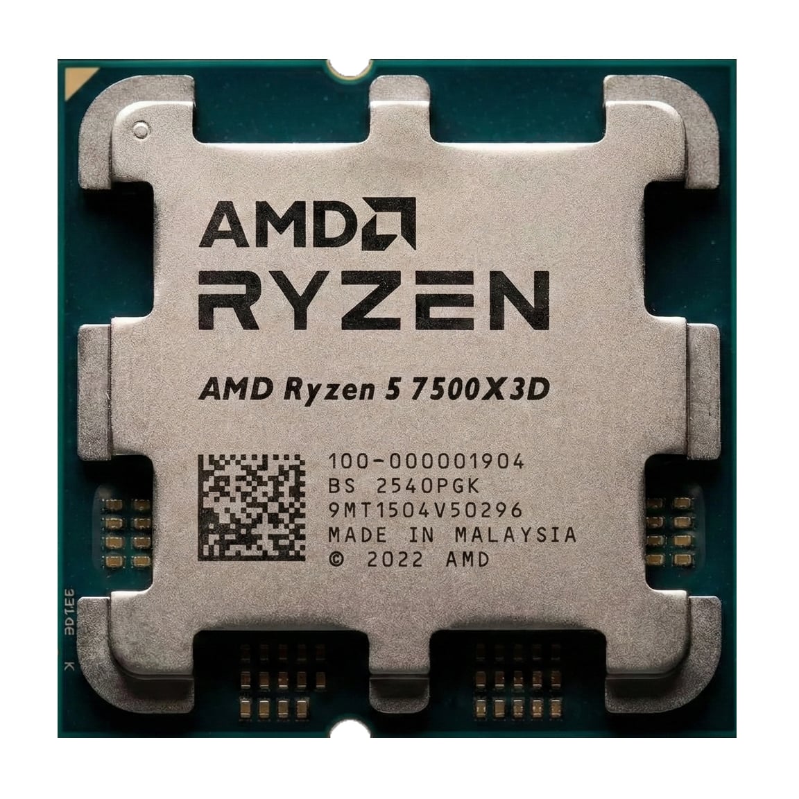 AMD Ryzen 5 7500X3D processor – set ovenfra