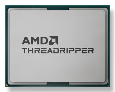AMD Threadripper 9980X – tray-processoren set ovenfra uden køler