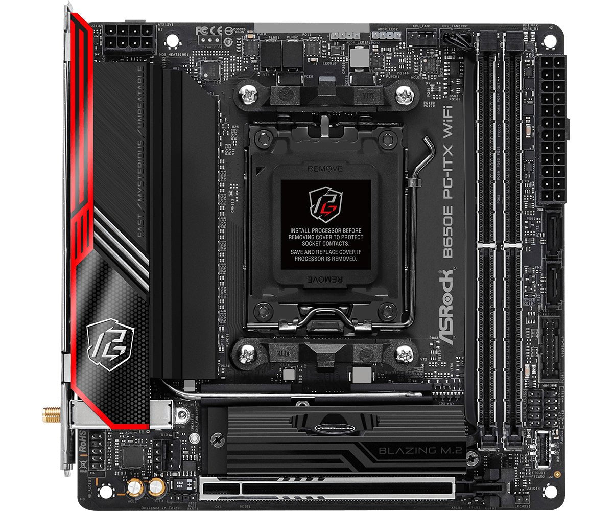 ASRock B650E PG-ITX WiFi Mini ITX AM5 AMD B650 ASRock