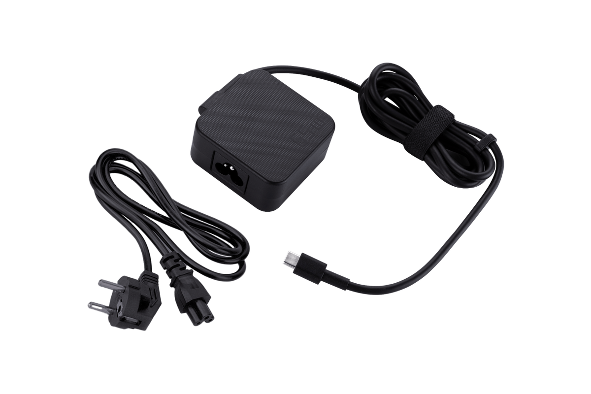 Sort ASUS AC65-00 65 W USB-C-oplader med EU-strømkabel