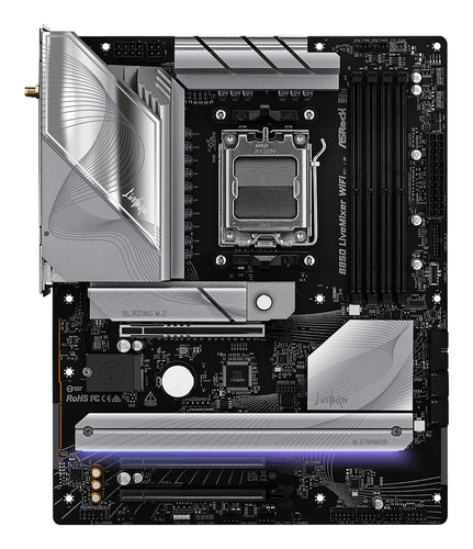ASRock B850 LiveMixer WiFi bundkort - produktbillede 3