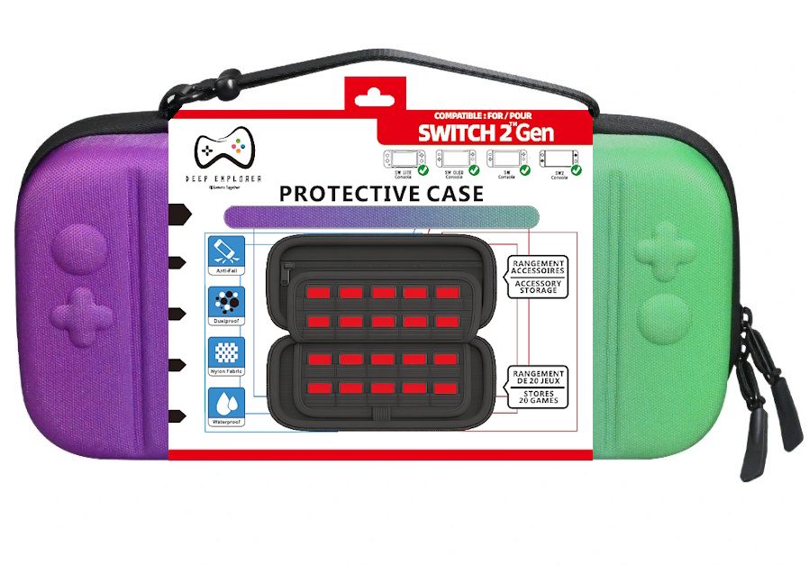 Deep Explorer Protective Case – lilla/grøn