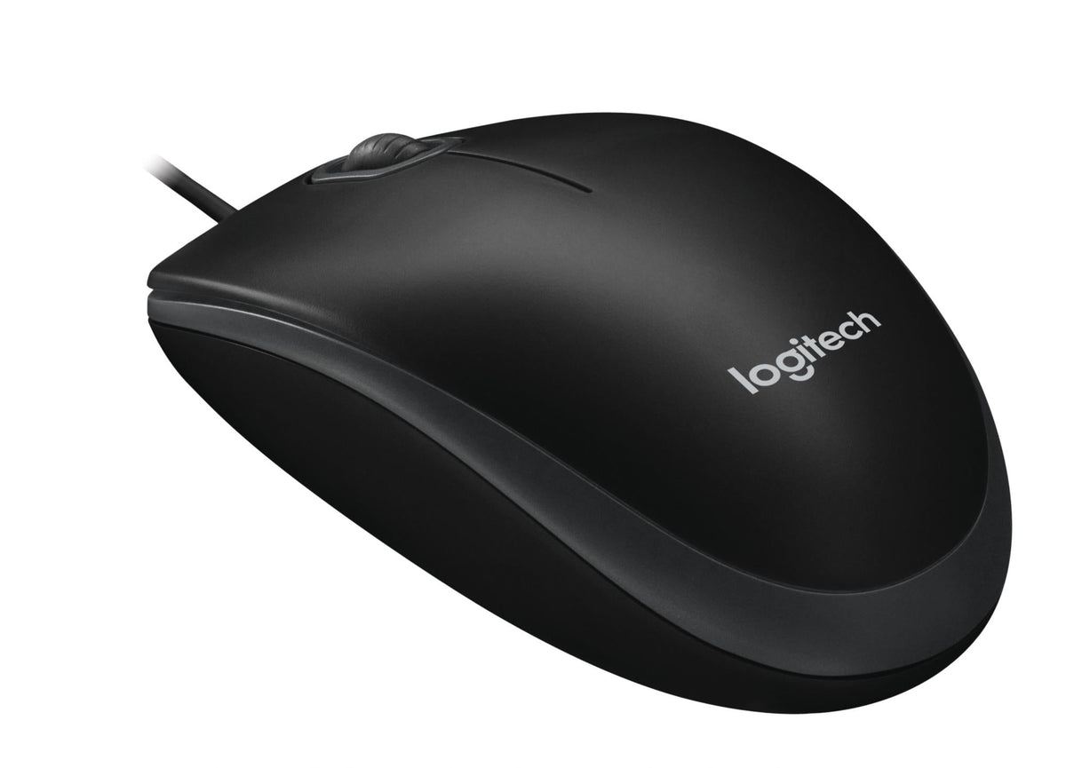 Logitech - B100 800dpi Optical High Quality Wired USB Mouse Logitech