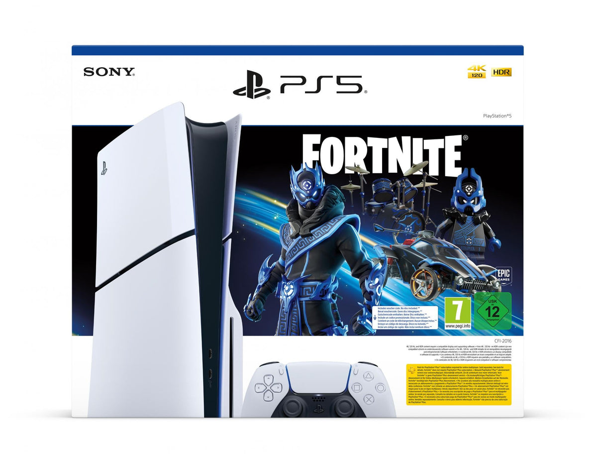 PS5 Console 1TB Standard Slim White Cobalt Star Fortnite Bundle – produktdetalje 5