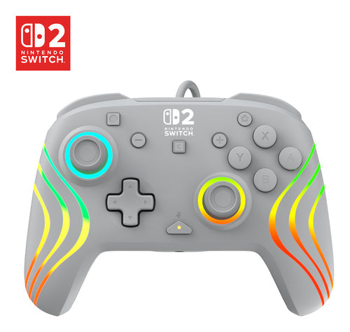Turtle Beach Afterglow Wave Wired – Switch-controller, grå – Grå Switch-controller med lys
