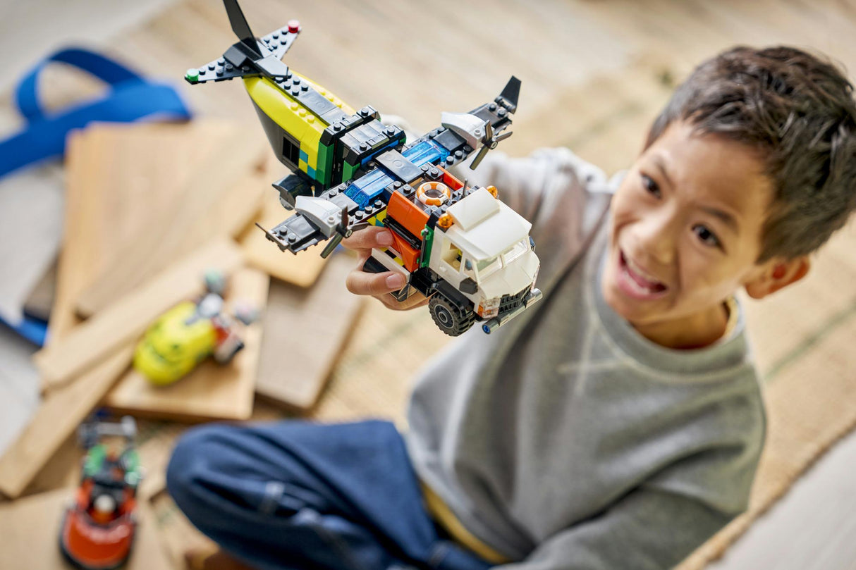 LEGO - LEGO City - Airplane, Service Truck & Hovercraft Remix (60505) LEGO