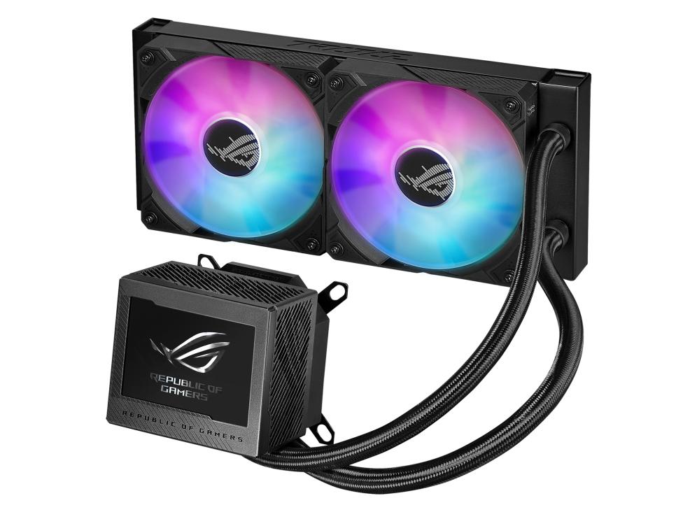 ASUS ROG RYUJIN III 240 ARGB AiO Liquid Cooler w. 3.5" LCD, 2x120mm ROG ARGB Magnetic Daisy-chainable Fans 2200 RPM PWM ASUS