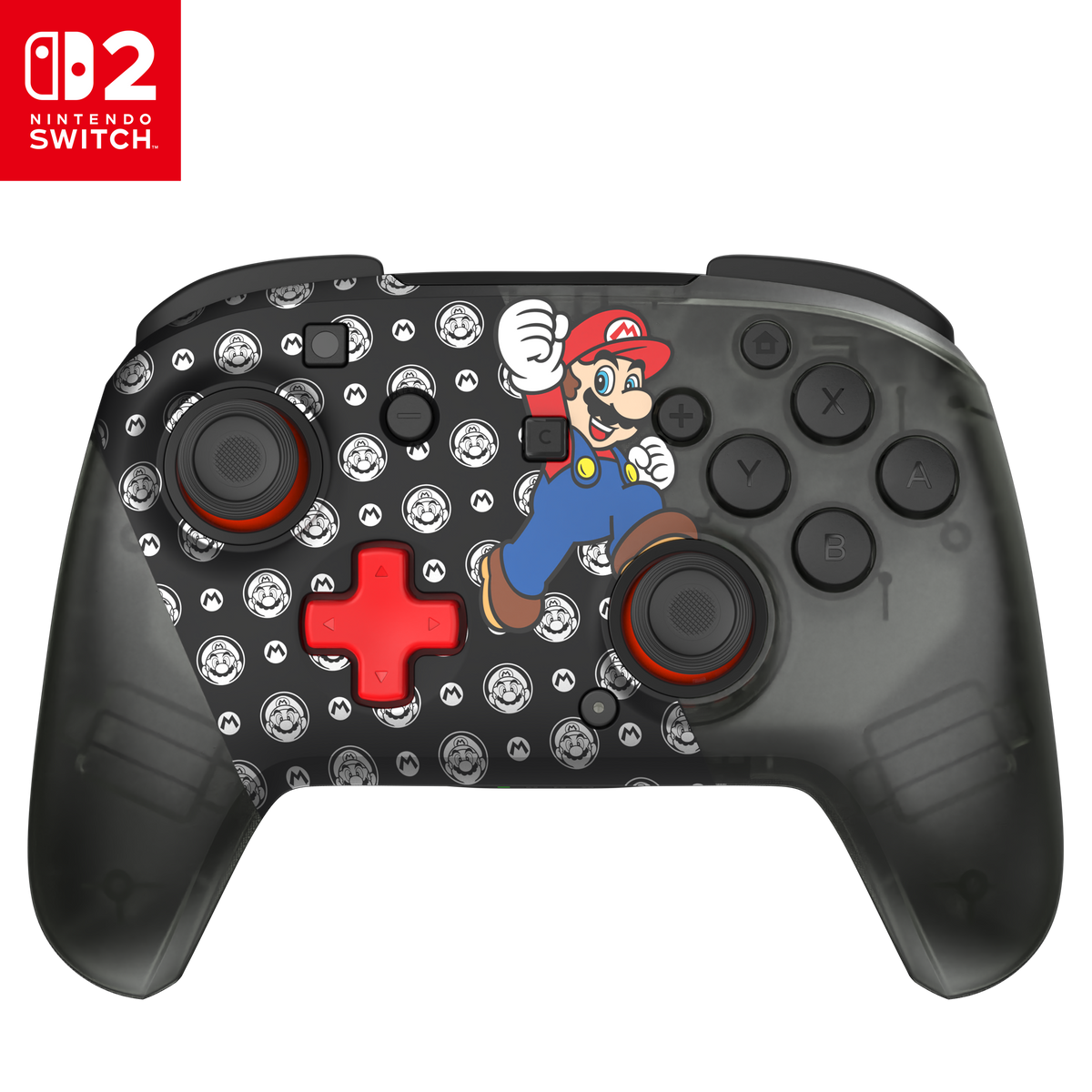 Turtle Beach Rematch Wireless – Super Mario Jump – Switch – sort controller med Super Mario Jump-motiv