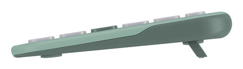 ASUS Marshmallow Keyboard KW100 – set fra siden (vinkel 2); tastaturlayout illustrativt