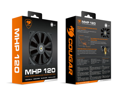 COUGAR MHP 120, sort kabinetblæser – produktdetalje