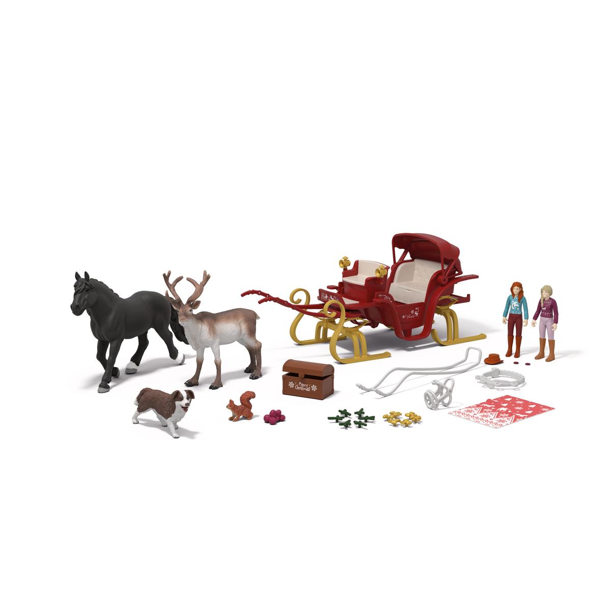 Schleich Horse Club julekalender – Christmas Sleigh Ride – produktbillede 3