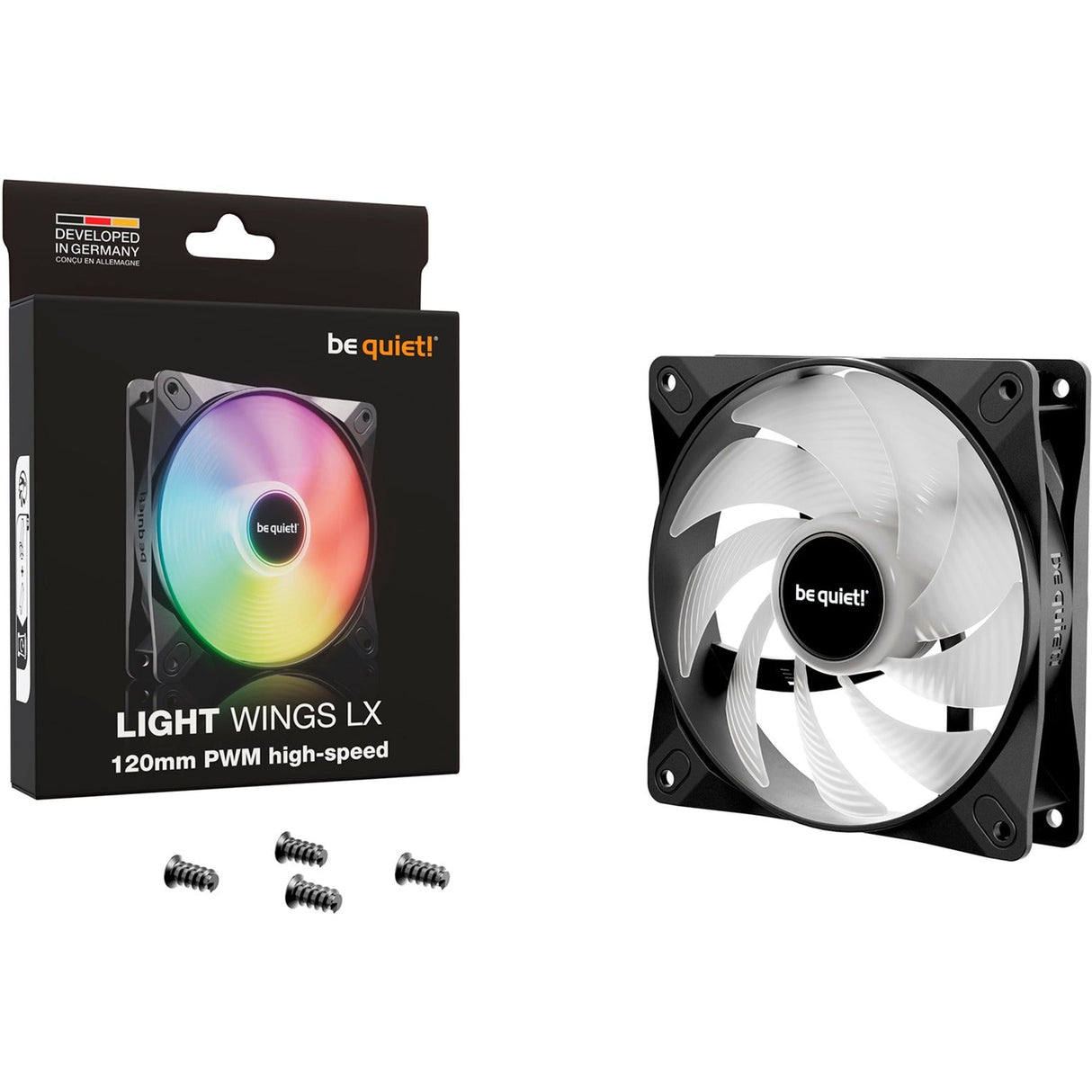 be quiet! Light Wings LX PWM high-speed 120 mm, case fan (black) Be quiet