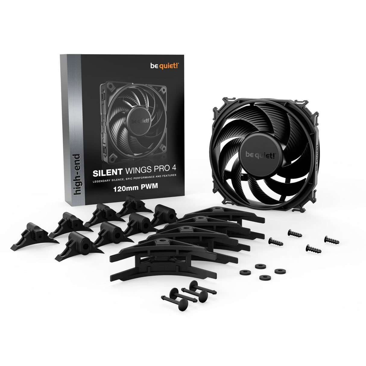 Be quiet! Silent Wings Pro 4 PWM 120x120x25, case fan (black) Be quiet