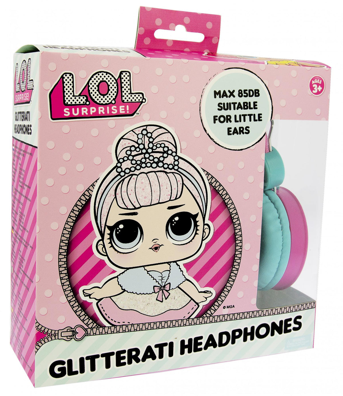 L.O.L. Surprise! Glitterati Pink Kids Core Headphones OTL