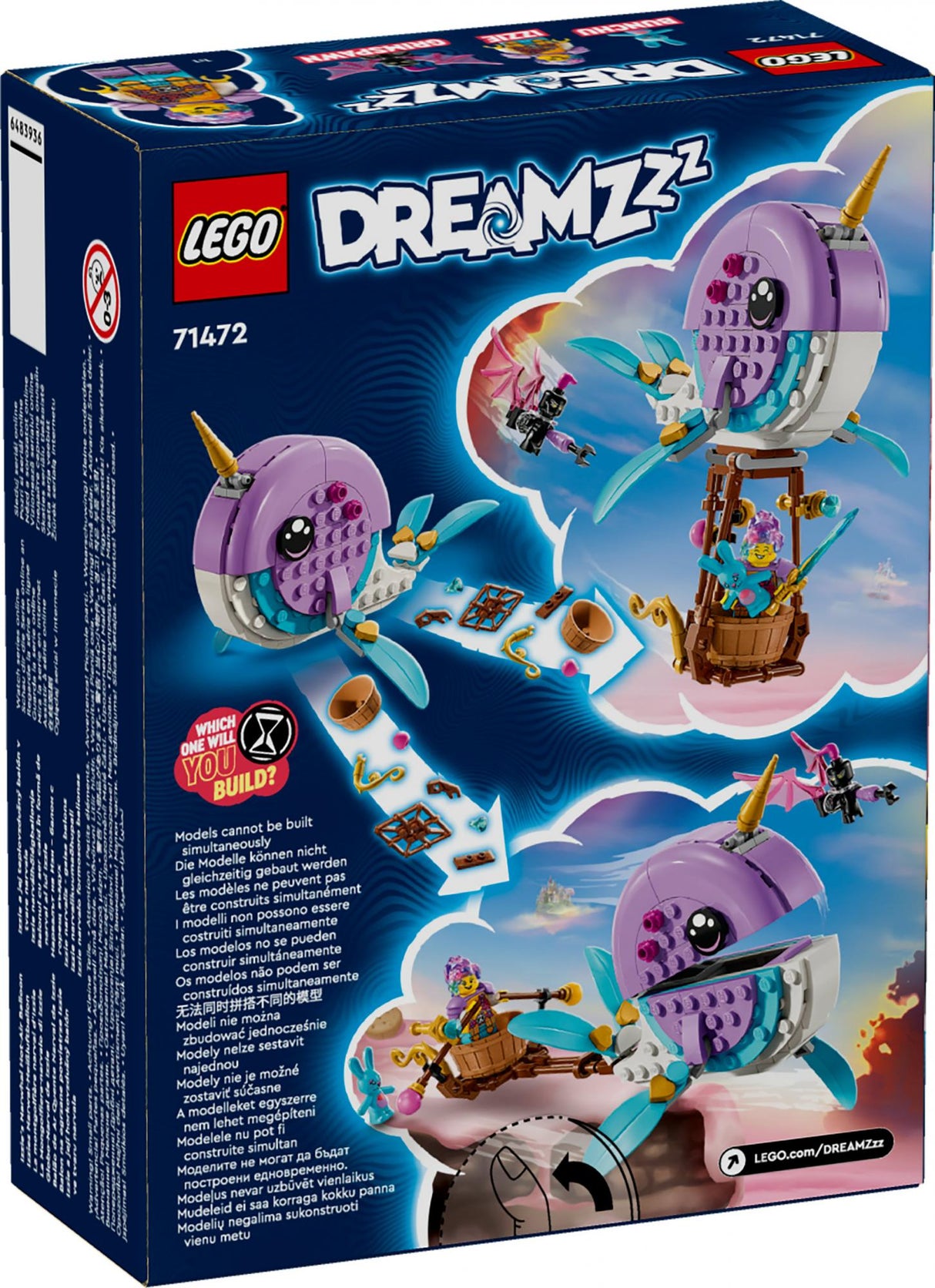LEGO 71472 DreamZzz Izzie's Narwhal Hot Air Balloon LEGO