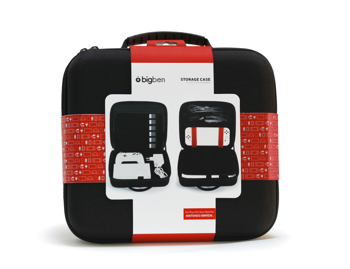 Bigben Storage Case Black Hard Case for Switch Including Docking Station Compatible with Switch Lite/OLED Nacon
